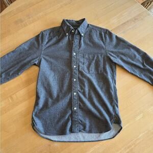 Men's Charcoal Button-Down Shirt